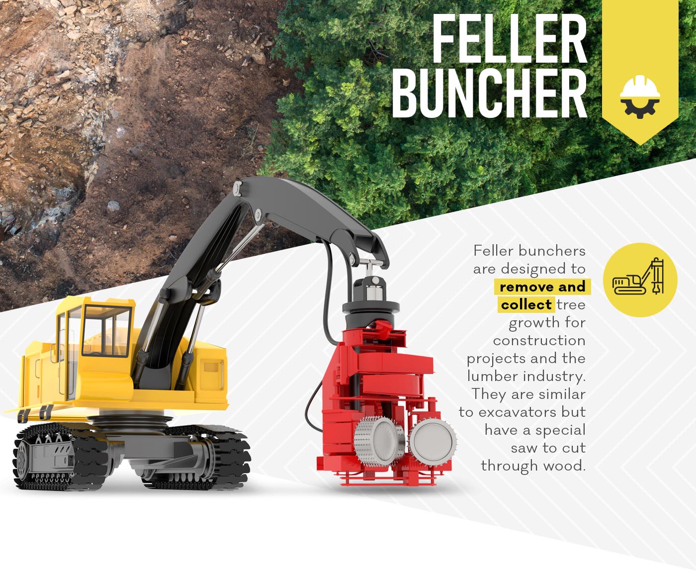 construction vehicle feller buncher