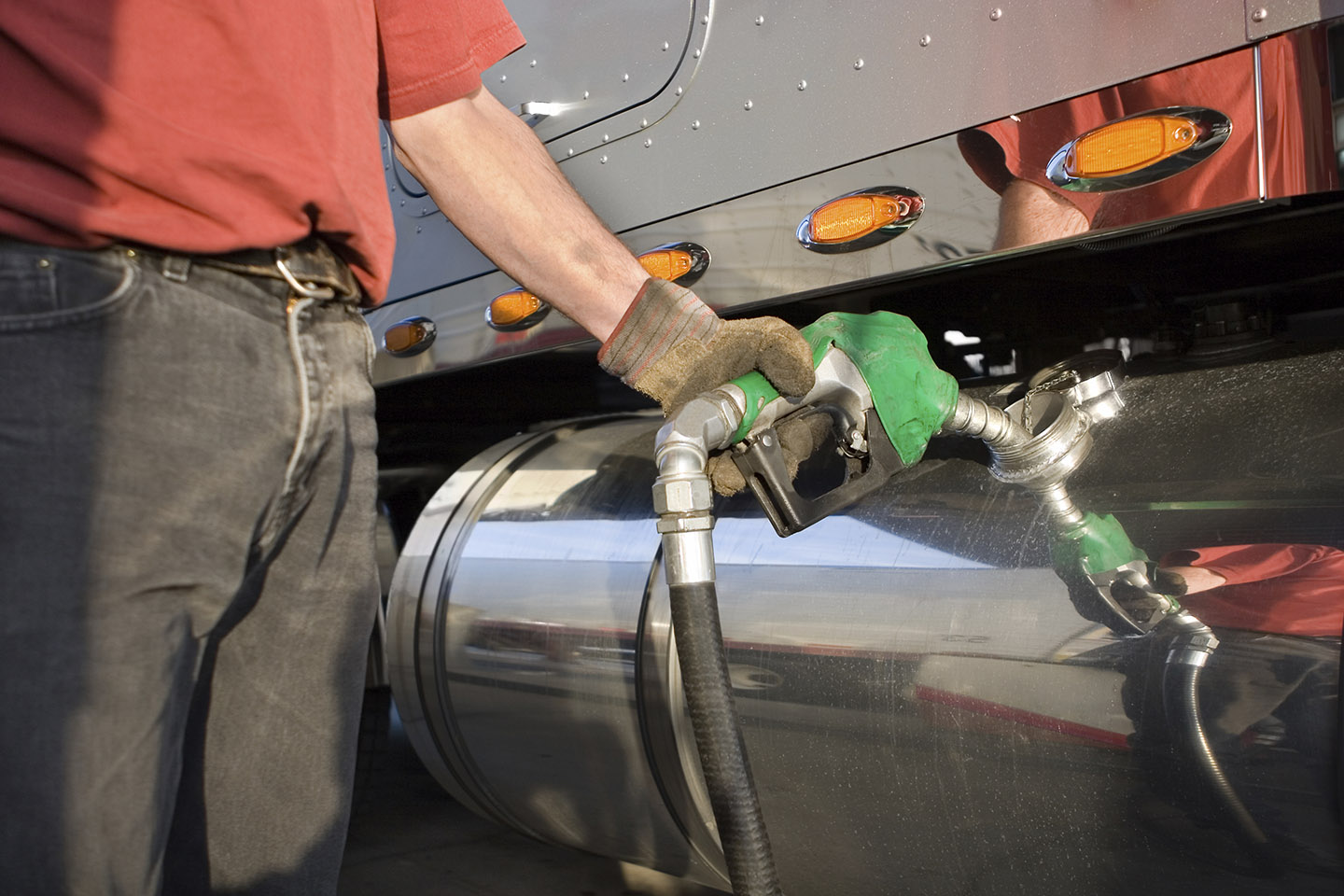 Fueling Freight Transport Truck