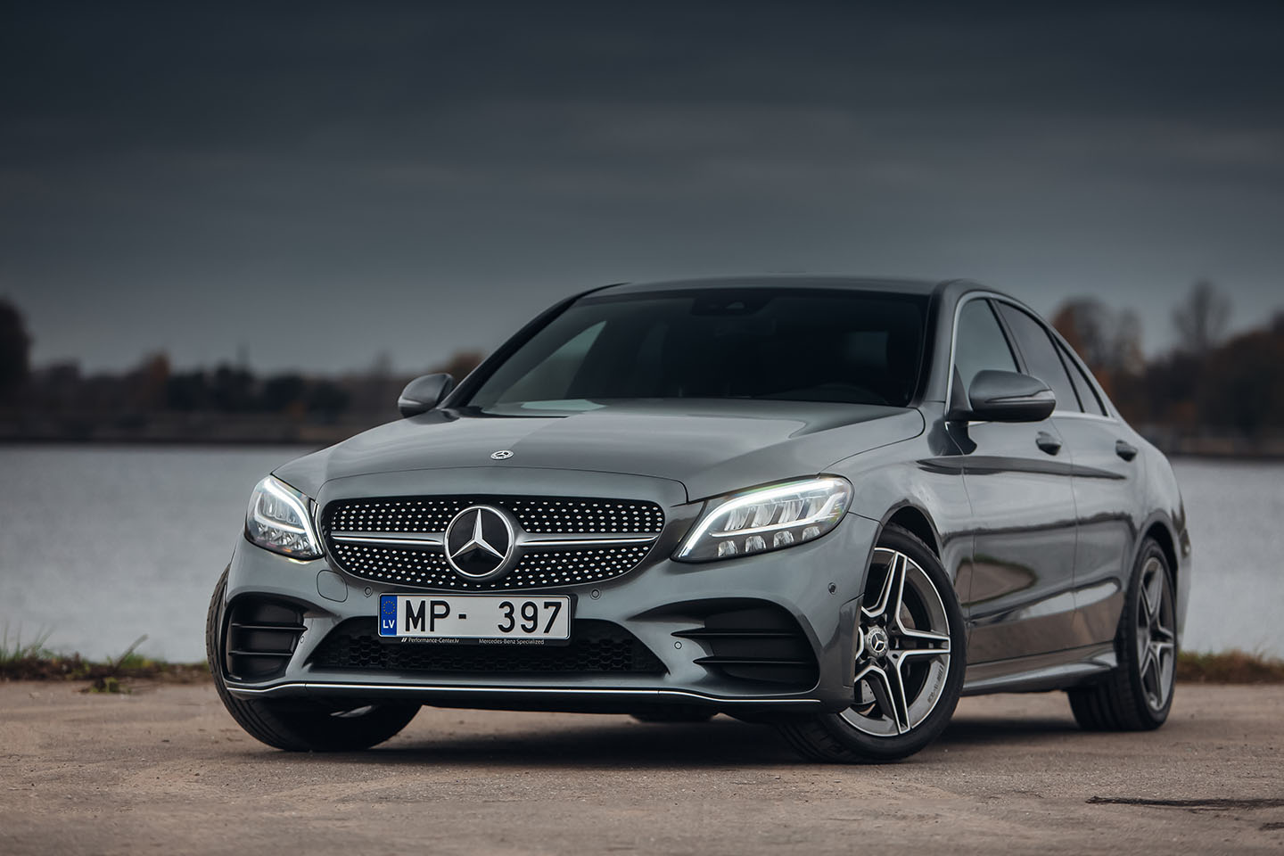 Mercedes Benz C220d AMG W205 at the parking